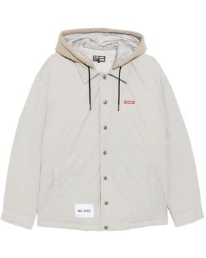 Izzue Logo-Embroidered Jacket - White