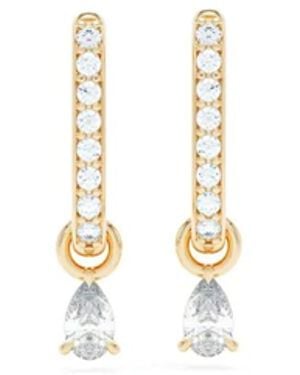 LOEV 14Kt Recycled Allday Diamond Hoop Earrings - White