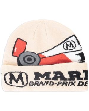 Market Intarsia-Car Beanie - Red