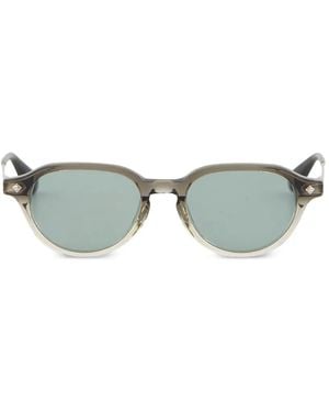 Lunetterie Generale Après-Ski Round-Frame Sunglasses - Green