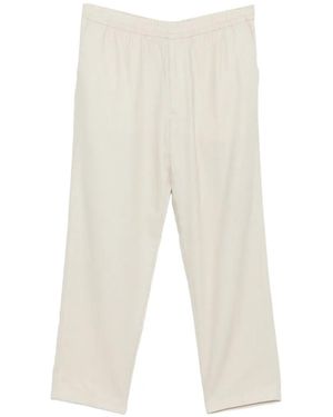 Calvin Klein Elasticated-Waistband Trousers - White