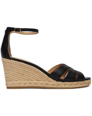 Ralph Lauren Nellie Wedge Espadrilles - Black