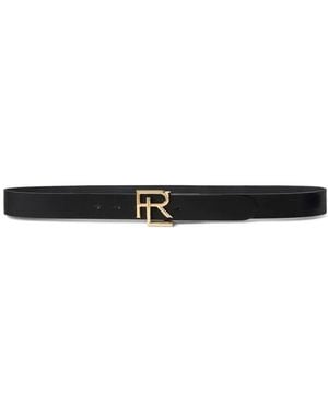 Ralph Lauren Logo-Buckle Belt - Black