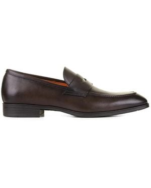 Santoni Leather loafers - Weiß