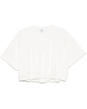 Pinko Logo-Print T-Shirt - White