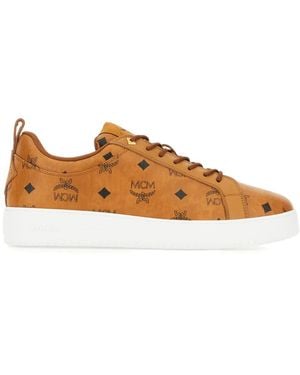 MCM Visetos-Print Trainers - Brown