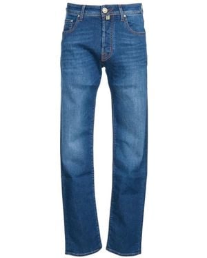 Jacob Cohen Faded-Effect Straight-Leg Jeans - Blue