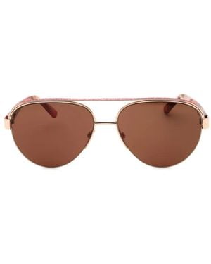 Bebe Occhiali Da Sole Modello Pilot Con Glitter - Rosa