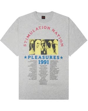 Pleasures Stimulation Graphic T-Shirt - Grey
