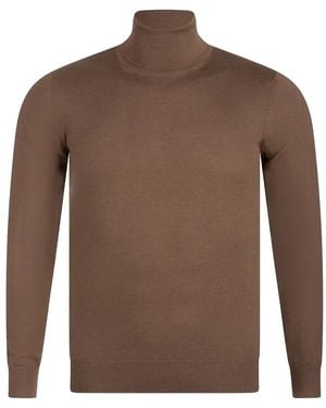 ZEGNA Cashseta Turtleneck Jumper - Brown