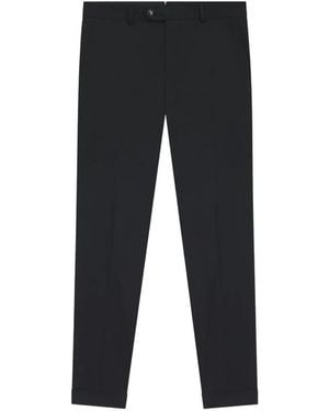 BOSS H-Genius Tailored Pressed-Crease Pants - Black