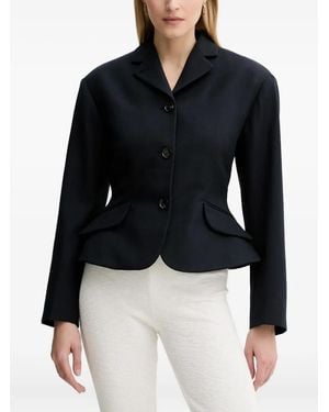 Bally Blusa Con Peplum - Nero