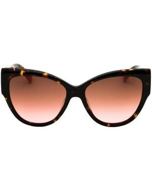 Missoni Tortoiseshell-Effect Cat-Eye Sunglasses - Brown