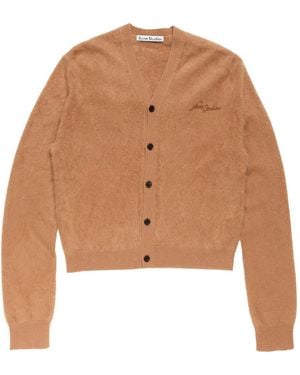 Acne Studios Cardigan Mit V-Ausschnitt - Natur