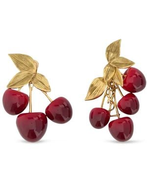 Saint Laurent Cassandre Earrings - Red