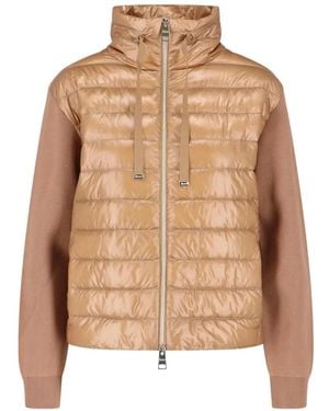 Herno Zip-Up Cardigan - Natural