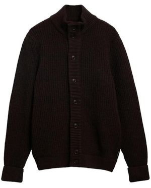 Barbour Cardigan Mit Stehkragen - Schwarz