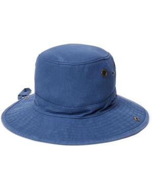 Polo Ralph Lauren Logo-Embroidered Canvas Bucket Hat - Blue