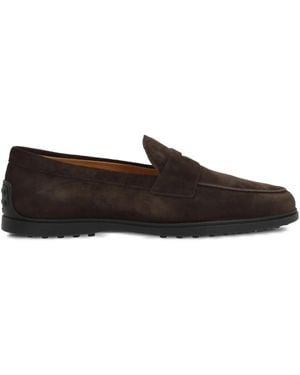 Tod's スエード ローファー - ブラウン