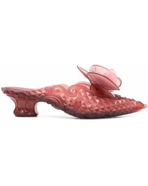 Y. Project X Melissa Orchid Mules - Red