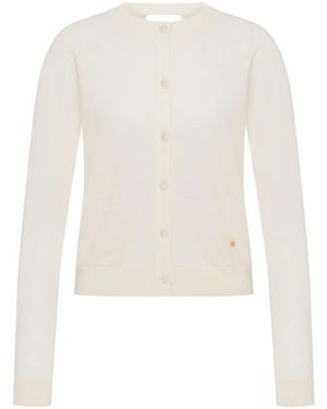 Moschino Fine-Knit Cardigan - White