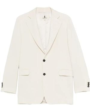 Barena Button Flap-Pocket Blazer - White