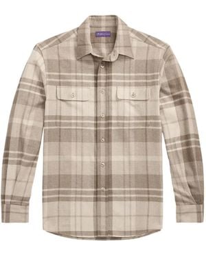 Ralph Lauren Check-Patterned Long-Sleeve Shirt - Natural