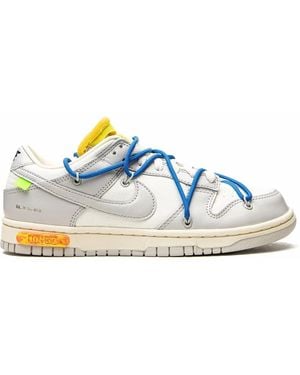 NIKE X OFF-WHITE Dunk Low "Lot 10" Sneakers - White
