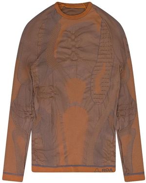 ROA T-Shirt À Manches Longues - Brown