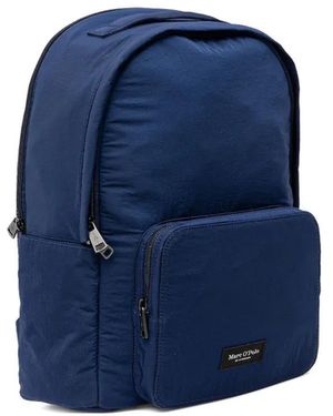 Marc O' Polo Medium Logo-Patch Backpack - Blue