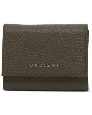 Orciani Small Logo-Appliqué Wallet - Grey