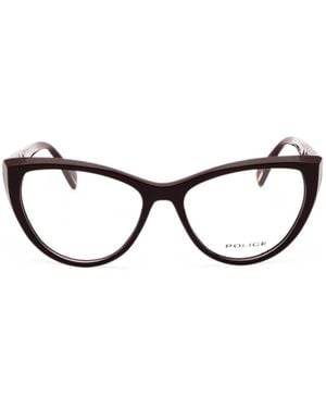 Police Cat-Eye Glasses - Black