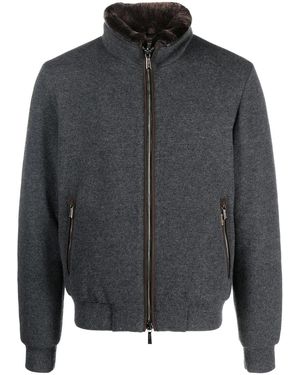 Moorer Quilted Wool-Cashmere Jacket - Gray