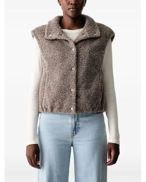 Marc O' Polo Bouclé Sleeveless Gilet - Gray