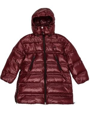 Bimba Y Lola Hooded Puffer Coat - Red