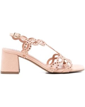 Pomme D ́Or Bibi Lou Crystal-Embellished Sandals - Pink