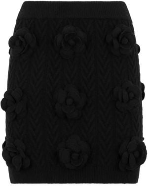 Philipp Plein Minijupe À Fleurs - Black