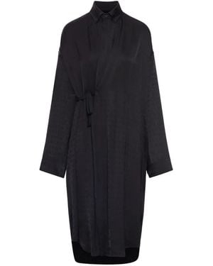Balenciaga Wrap Midi Dress - Blue