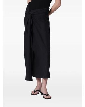Rohe Twisted Midi Skirt - Black