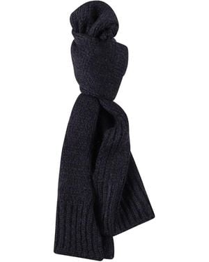 Jil Sander Ribbed Scarf - Blauw