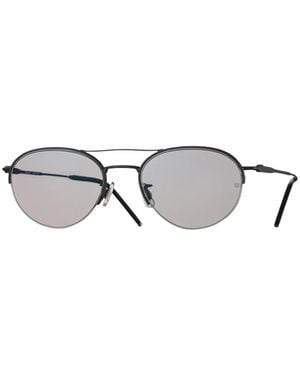 Eyevan 7285 Round-Frame Sunglasses - Metallic