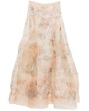 Zimmermann Rebellion Lantern Maxi Skirt - Natural