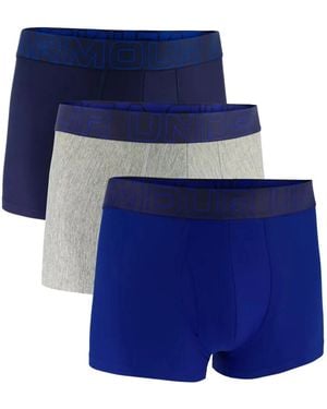 Under Armour Logo-Waistband Boxers (Pack Of Three) - Blue