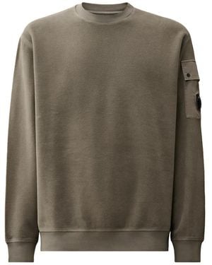 C.P. Company Pullover Mit Lens-Detail - Grün