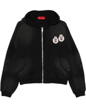 424 Embellished Hoodie - Black