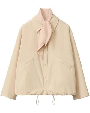 Fabiana Filippi Drawstring-Hem Jacket - Natural
