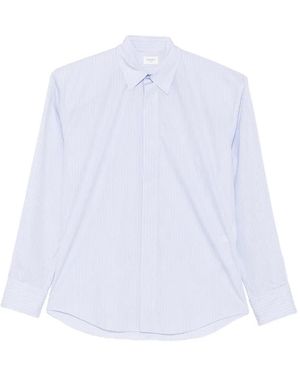 Saint Laurent Camisa A Rayas Verticales - Blanco