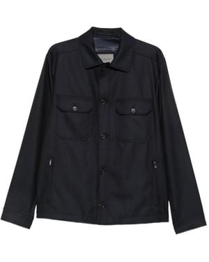 Corneliani Button-Fastening Wool Jacket - Black