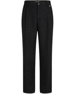 KARL LAGERFELD Bouclé Pants - Black