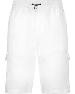 Philipp Plein Cotton Shorts - White